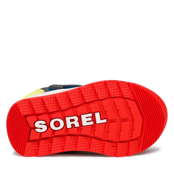 Sorel Whitney Strap Children's Boots Red and Black Micro Fleece Lined NWT - Picture 4 of 6